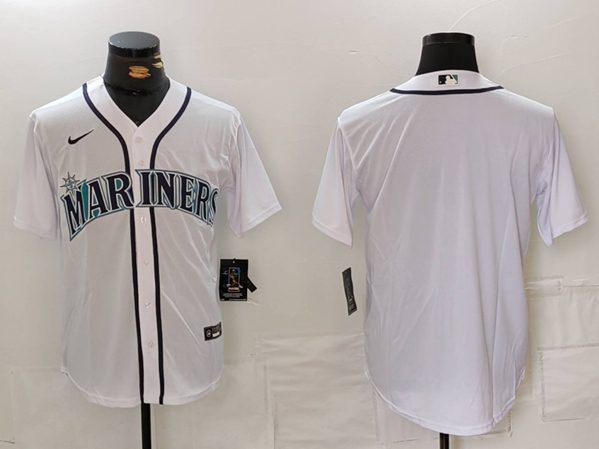 Seattle Mariners Blank White Cool Base Stitched Jersey - Zenithce