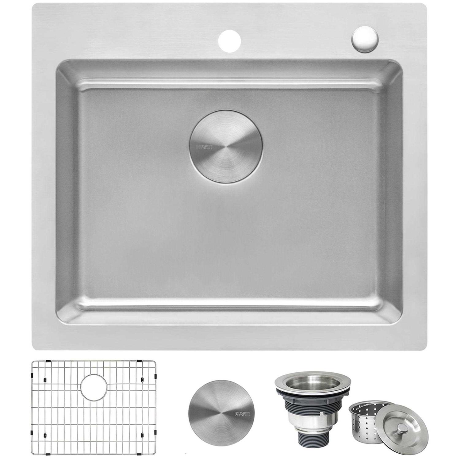 Ruvati 23 x 19 x 13 Deep Laundry Utility Workstation Sink Undermount RVU6320 - Zenithce