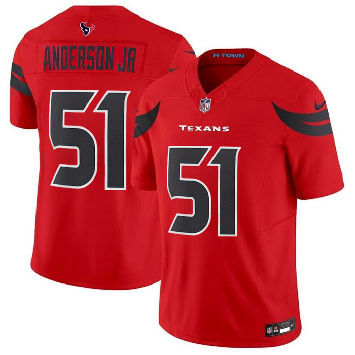 Houston Texans #51 Will Anderson Jr. Red 2024 Alternate F.U.S.E Vapor Stitched Jersey - Zenithce