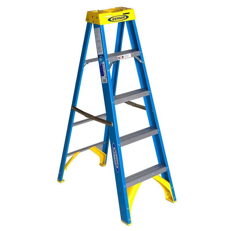 Werner 5 ft. Aluminum Step Ladder - Zenithce