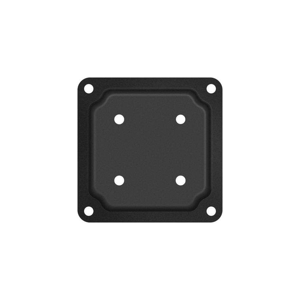 Nuvo Iron 4 in. x 4 in. Black Wood Post Connector Plate WPCP4B - Zenithce