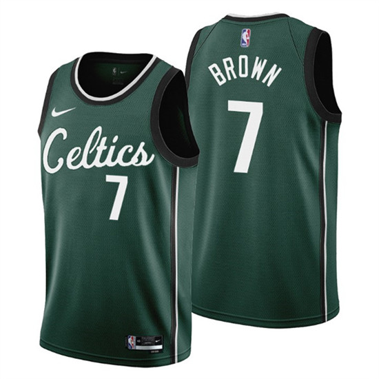 Boston Celtics #7 Jaylen Brown 2022-23 Green City Edition Stitched Jersey - Zenithce