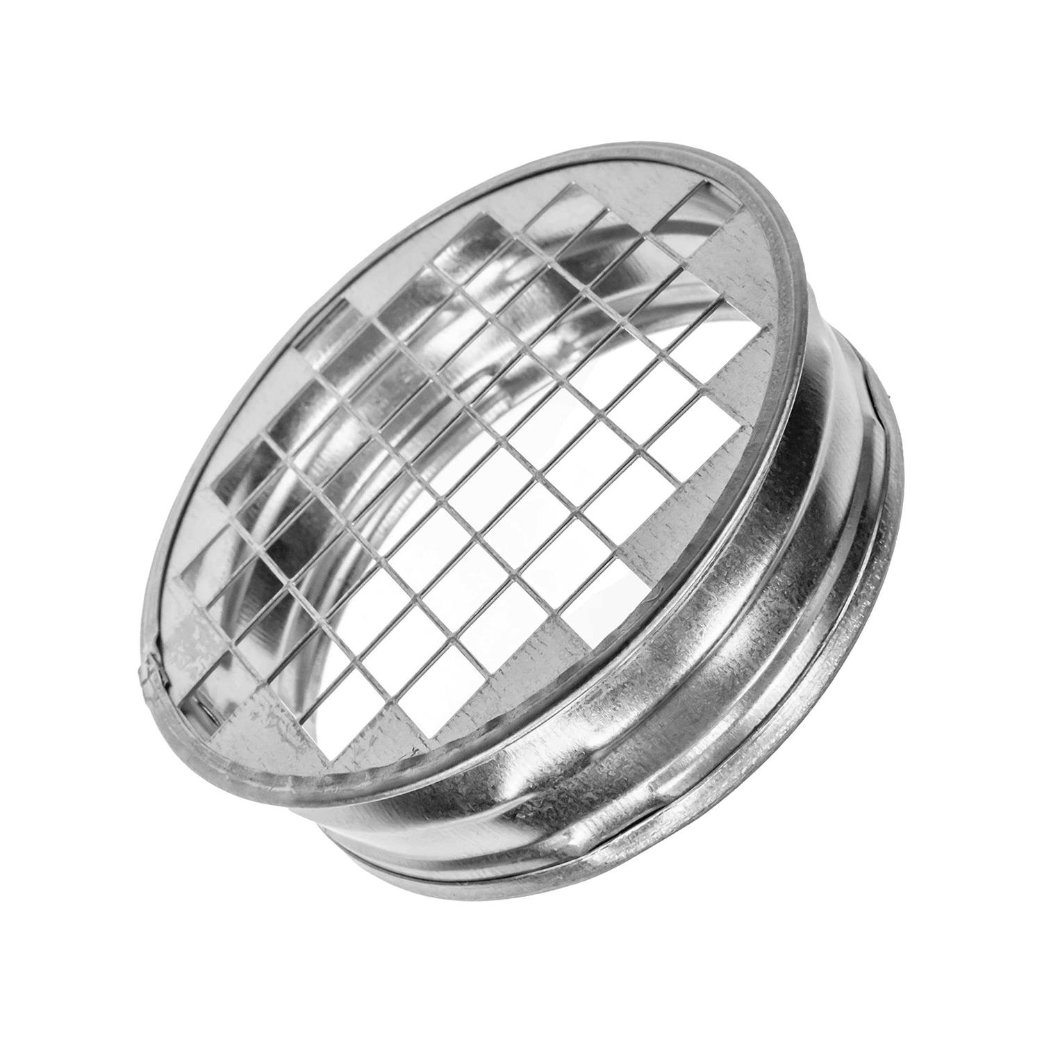 Vent Systems Metal Tee Cap with Mesh. Galvanized Steel End Cap. Dryer Vent Cover. Dryer Duct End Cap with Galvanized Steel Screen Steel - Zenithce