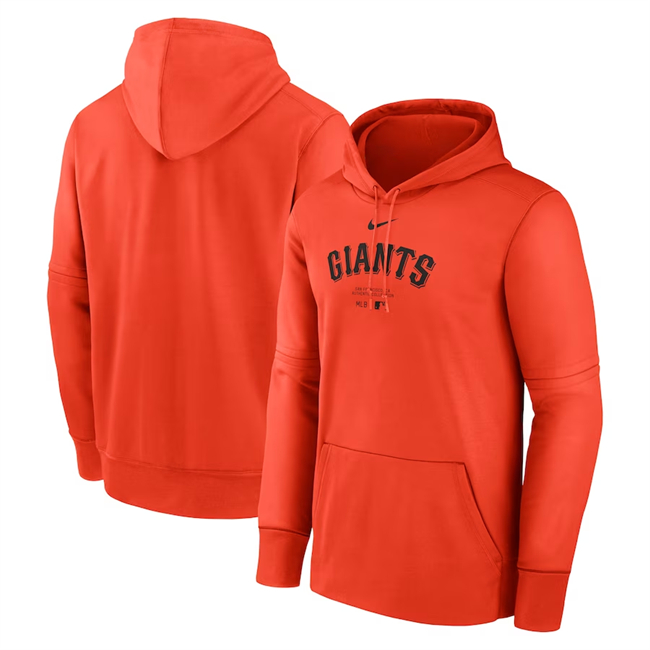 San Francisco Giants Orange Collection Practice Performance Pullover Hoodie - Zenithce