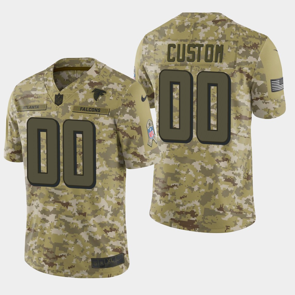 Atlanta Falcons Customized Camo Salute To Service NFL Stitched Limited Jersey - Zenithce