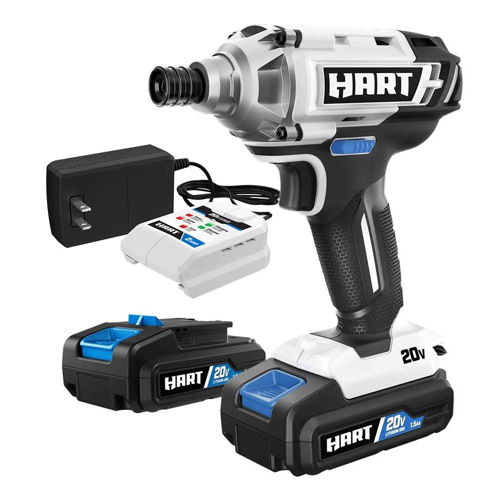 Hart 20-Volt Cordless Impact Driver Kit - Zenithce