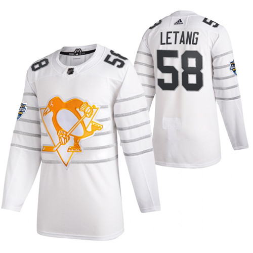 Pittsburgh Penguins #58 Kris Letang White All Star Stitched Jersey - Zenithce