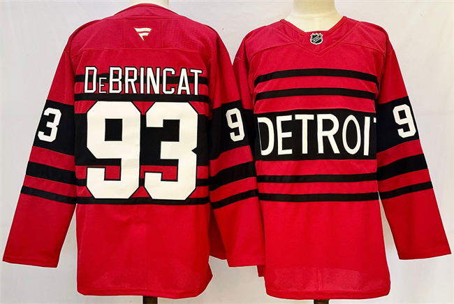 Detroit Red Wings #93 Alex DeBrincat Red 2024-25 Reverse Retro Stitched Jersey - Zenithce