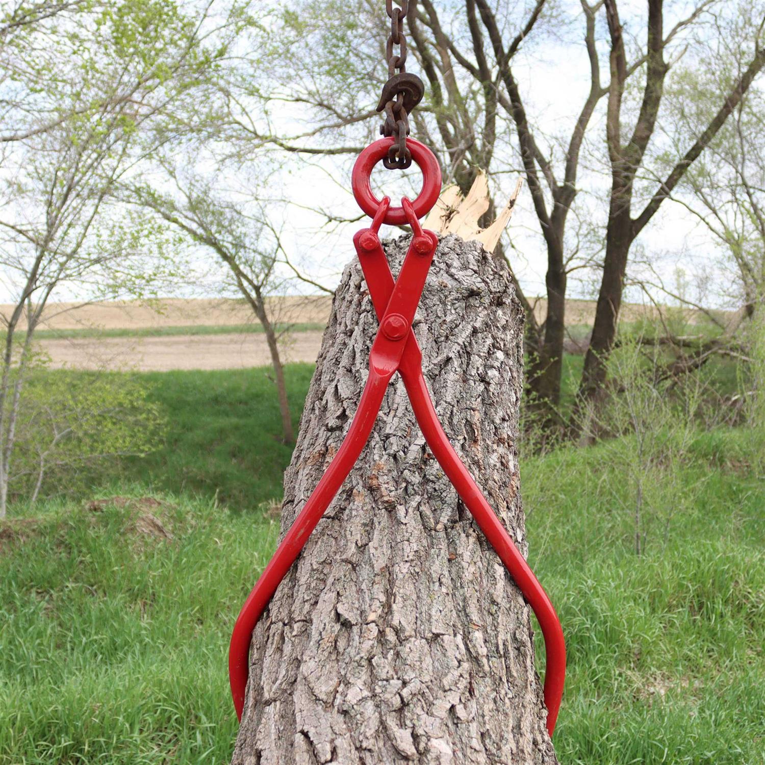 Felled Timber Claw Hook 32in Log Lifting Tongs Heavy Duty Grapple Timber Claw - Zenithce