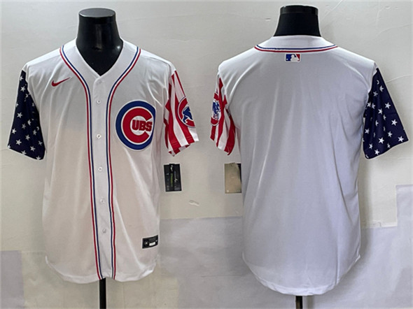 Chicago Cubs Blank White 2025 Independence Day Vapor Premier Limited Stitched Jersey - Zenithce