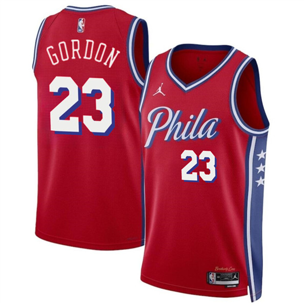Philadelphia 76ers #23 Eric Gordon Red Statement Edition Stitched Jersey - Zenithce
