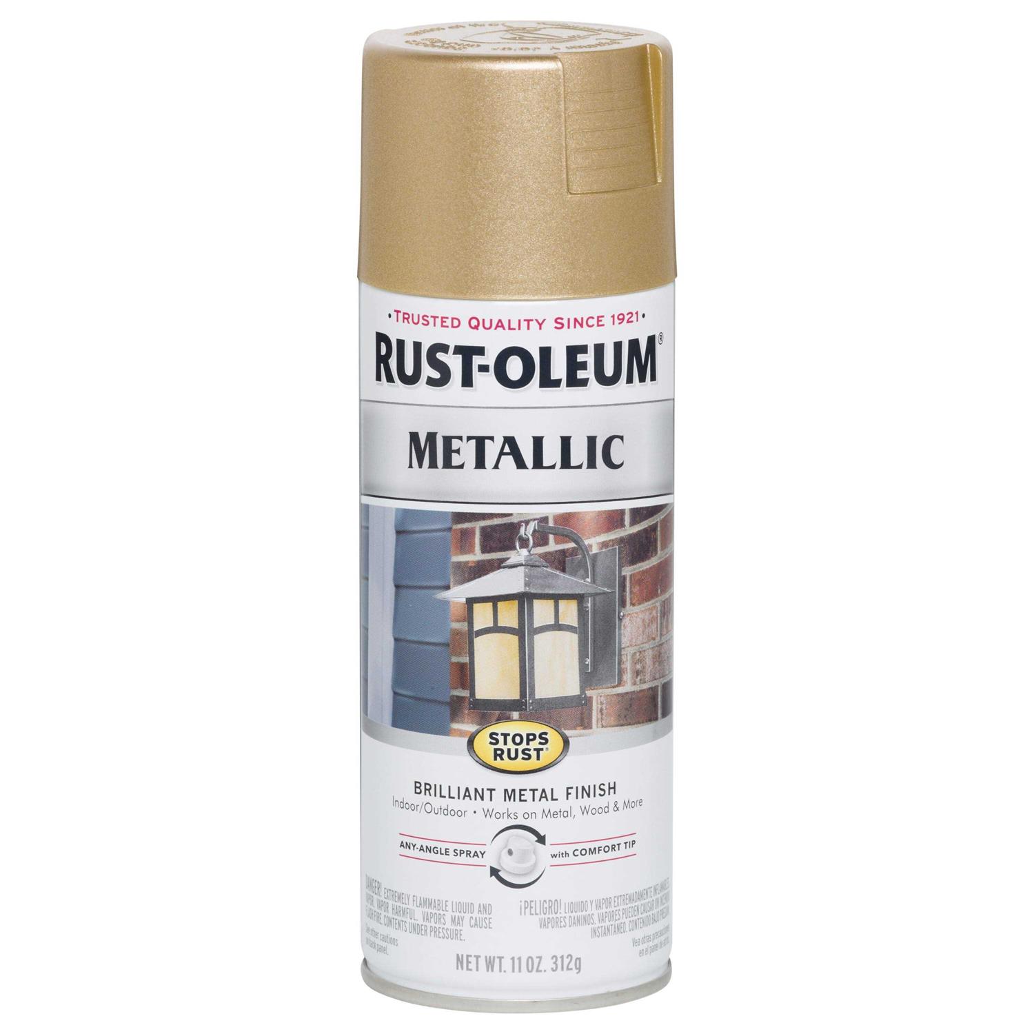 Rust-Oleum Stops Rust Metallic Spray Paint - Zenithce