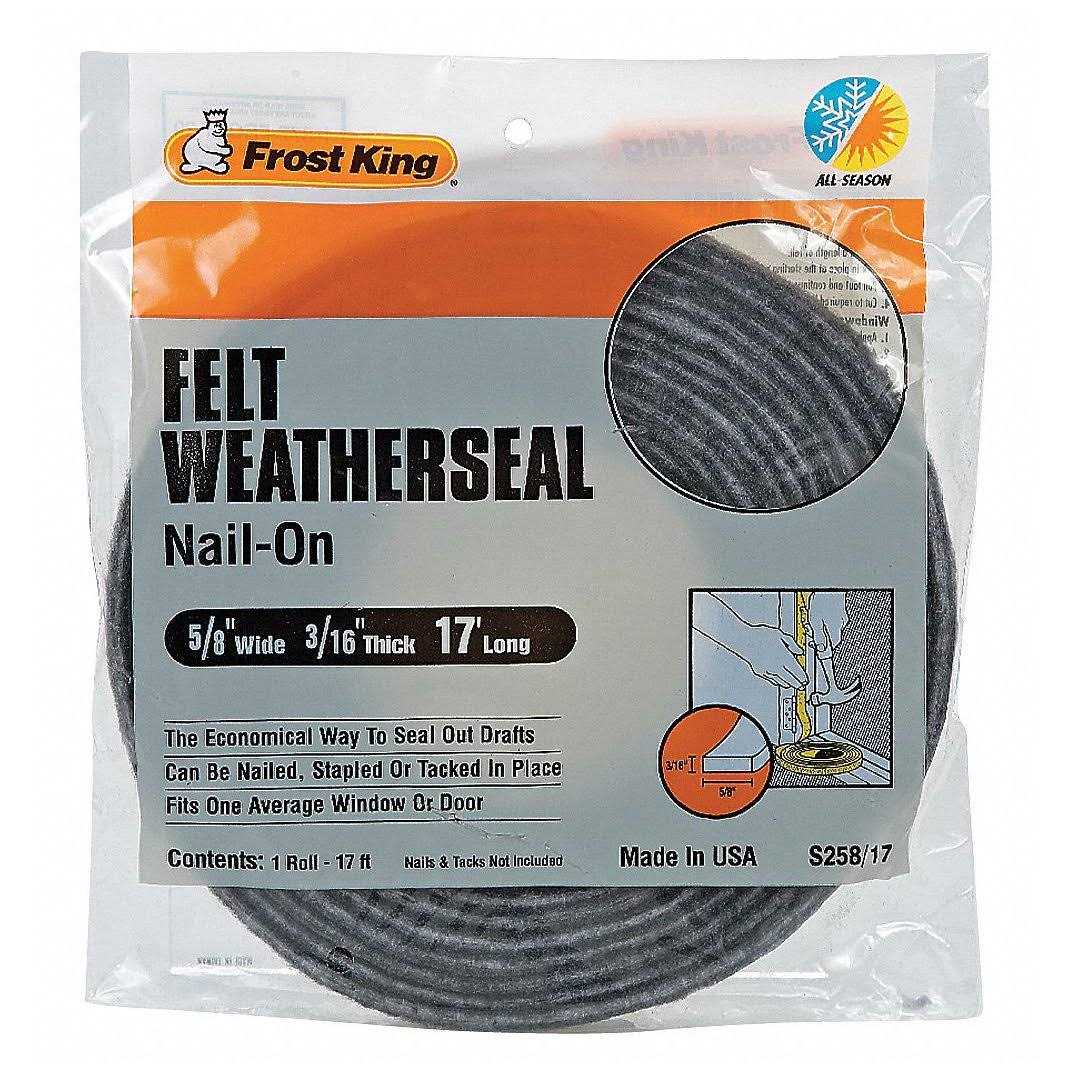 Frost King S214/17H Felt Strip 3/16X17 - Zenithce