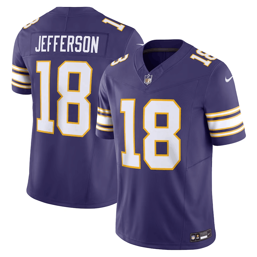 Minnesota Vikings #18 Justin Jefferson Purple 2023 F.U.S.E. Vapor Untouchable Stitched Jersey - Zenithce