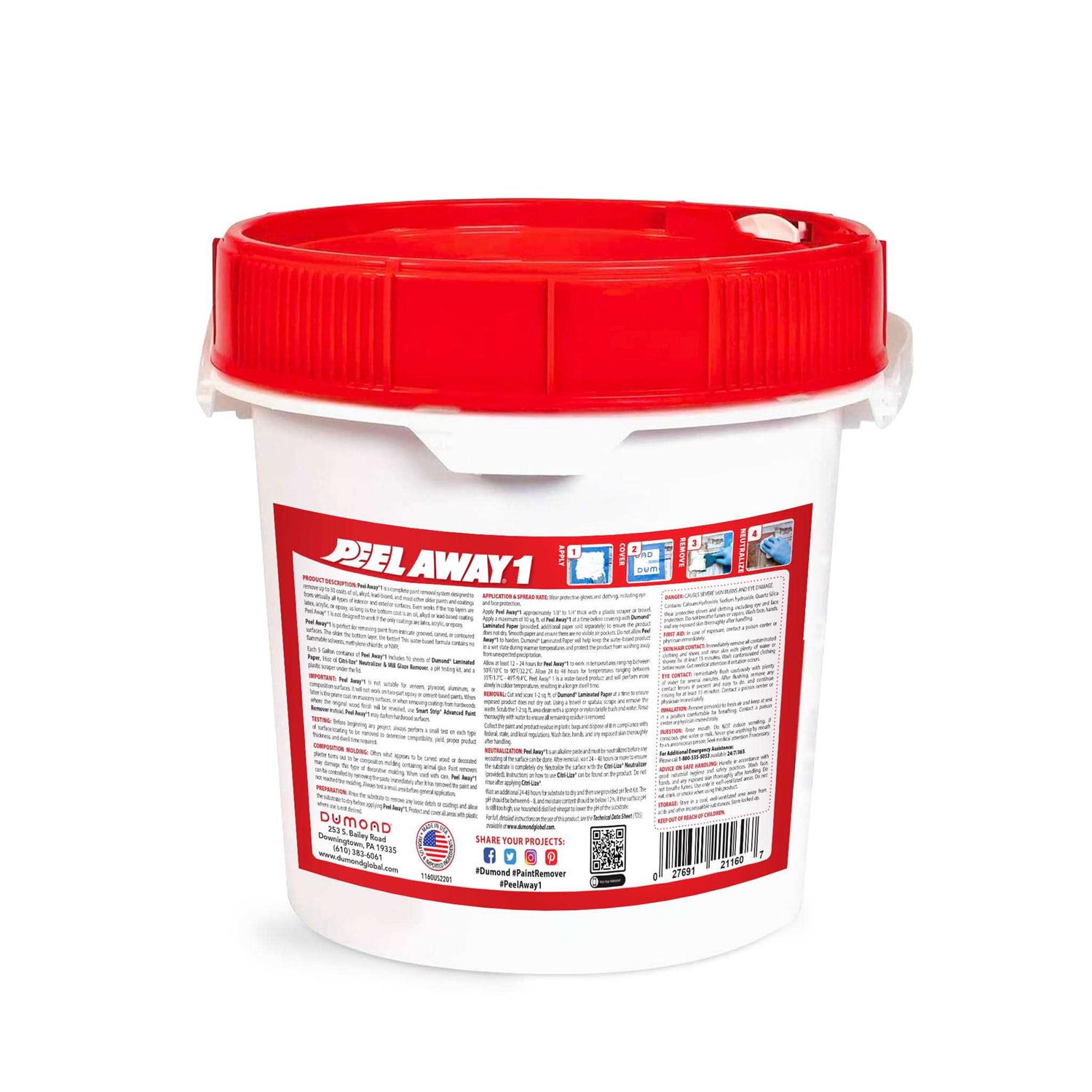 Dumond Chemicals 1023 Peel Away Laminated Paper - Zenithce