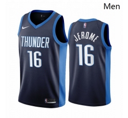Oklahoma City Thunder 16 Ty Jerome Navy Swingman 2020 21 Earned Edition Jersey - Zenithce