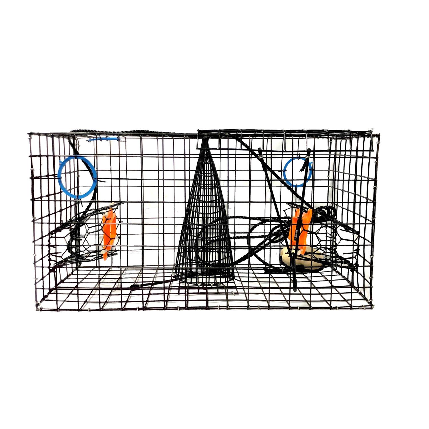 Joy Fish Maryland Blue Crab Pot Trap PVC Coated Wire mesh Heavy Duty - Zenithce
