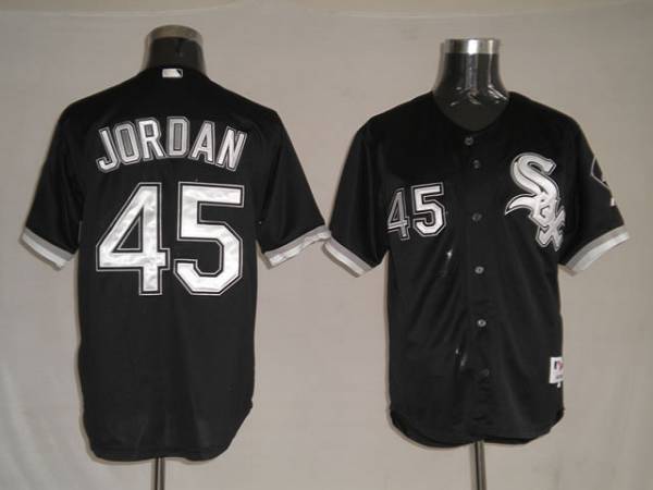 White Sox #45 Michael Jordan Stitched Black Jersey - Zenithce