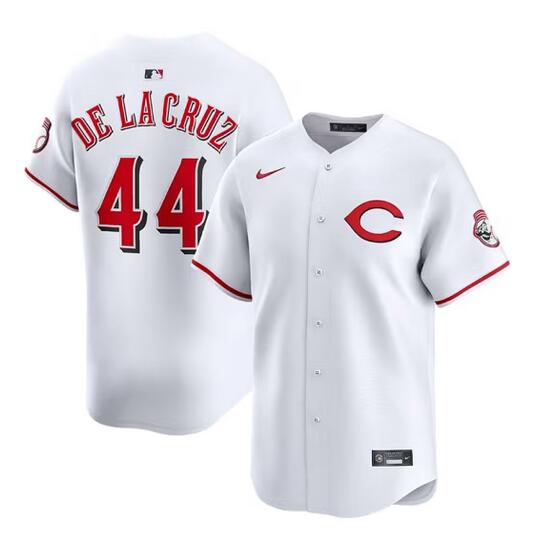 Cincinnati Reds #44 Elly De La Cruz White 2025 Home Limited Stitched Jersey - Zenithce