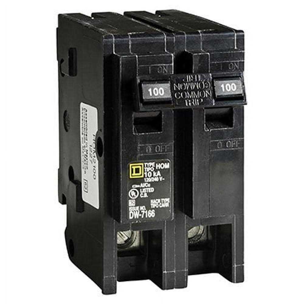 Square D Double Pole Homeline Circuit Breaker - Zenithce