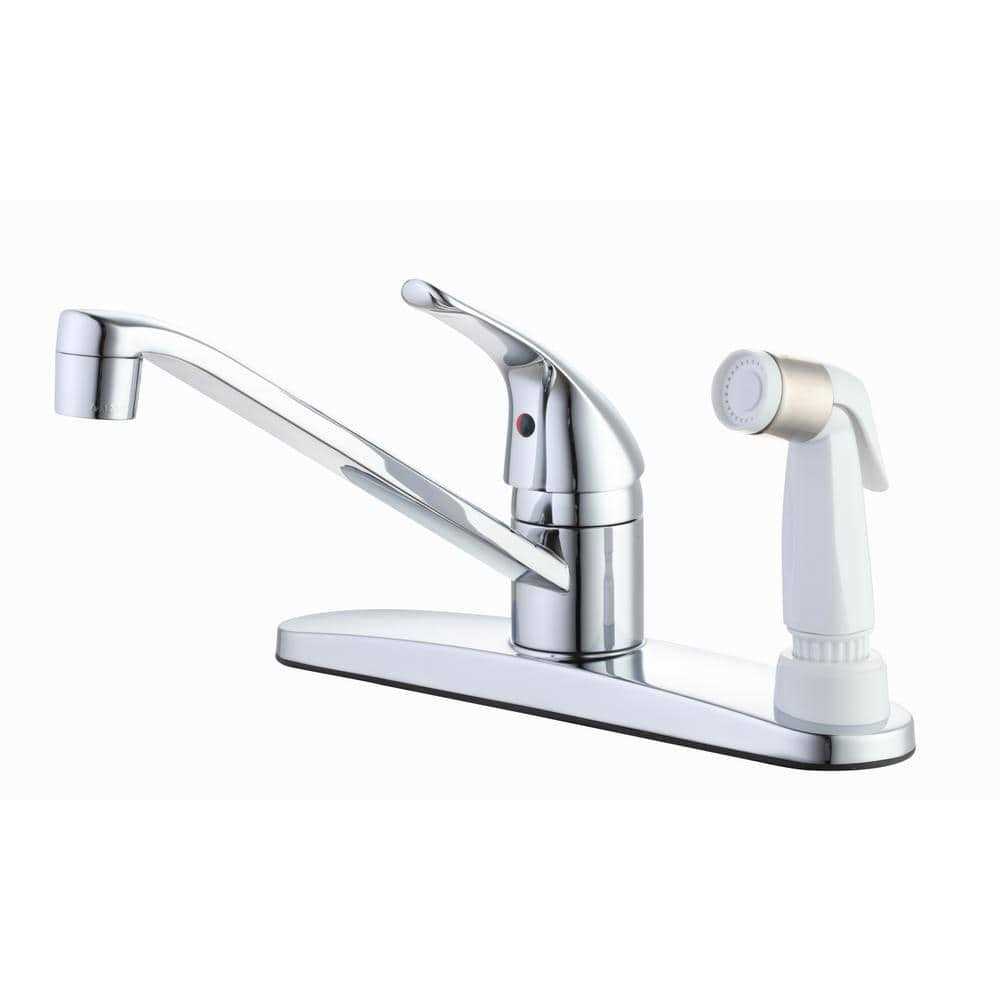 Glacier Bay Sadira Single Handle Pull-Down Sprayer Kitchen Faucet - Zenithce