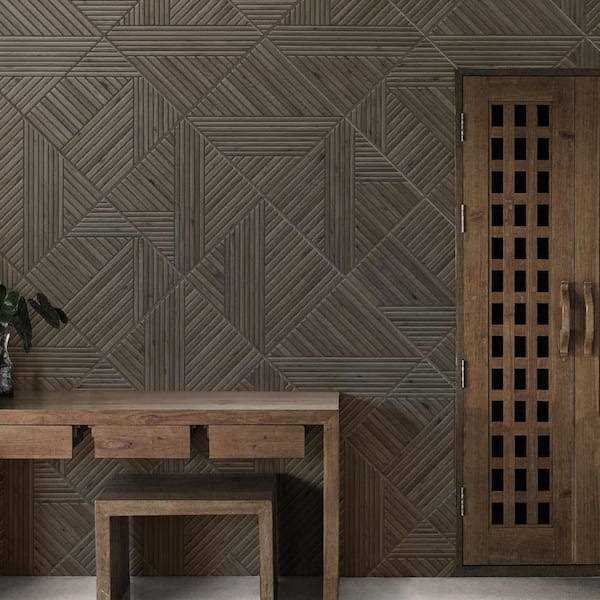 Merola Tile Tangram Wood 17-3/8 in. x 17-3/8 in. Porcelain Floor and Wall Tile - Zenithce