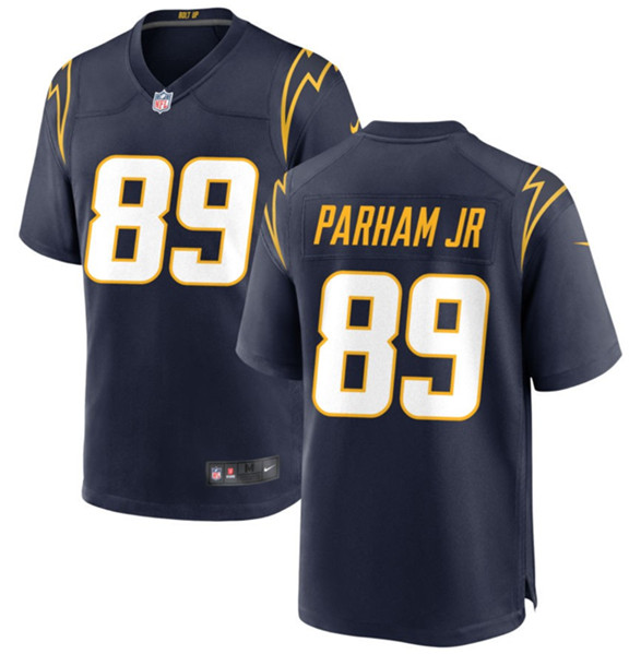 Los Angeles Chargers #89 Donald Parham Jr Navy Stitched Game Jersey - Zenithce