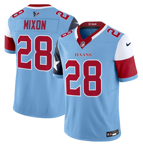 Houston Texans #28 Joe Mixon Blue 2024 F.U.S.E. V5 Limited Stitched Jersey - Zenithce