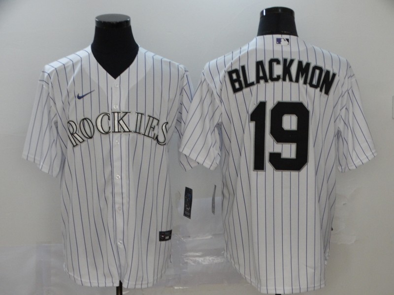Colorado Rockies #19 Charlie Blackmon White Cool Base Stitched Jersey - Zenithce