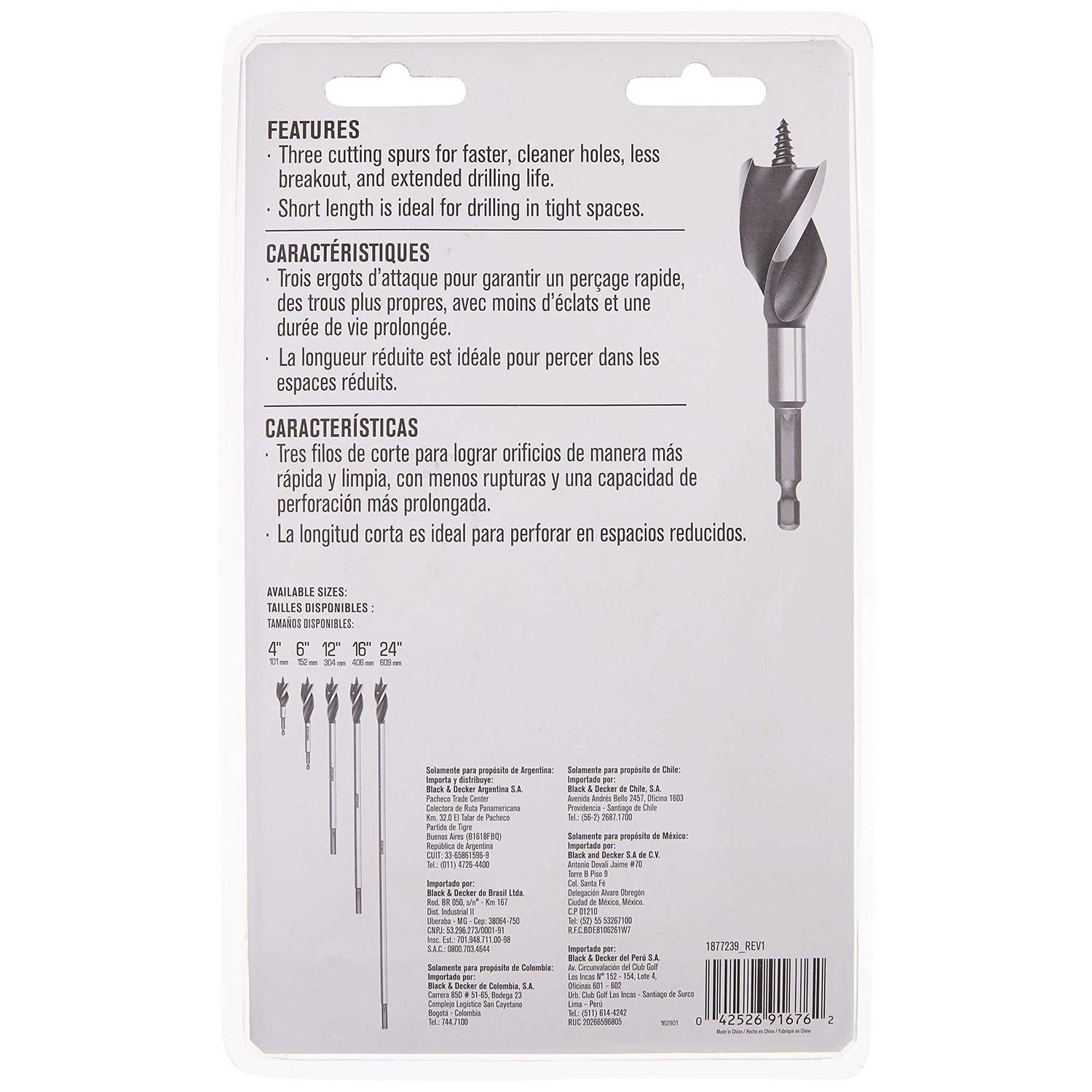 Irwin Speedbor 5 pc. Spade Bit Set 88885 - Zenithce