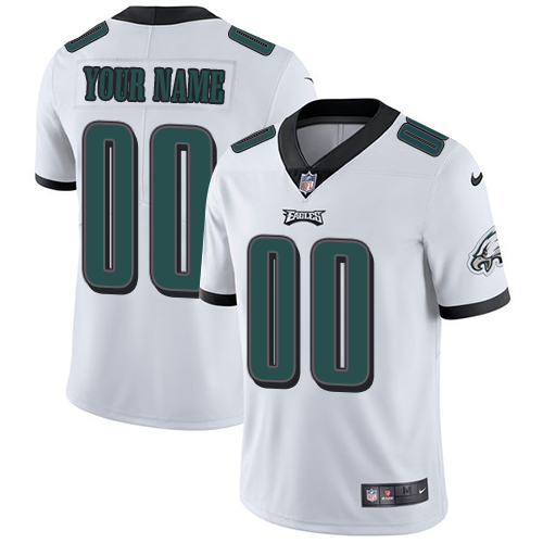 Eagles Customized White Vapor Untouchable Limited Stitched Jersey - Zenithce
