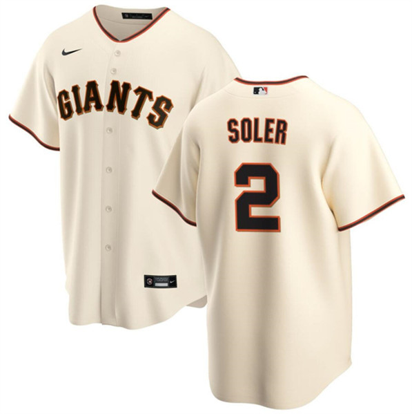 San Francisco Giants #2 Jorge Soler Cream Cool Base Stitched Jersey - Zenithce