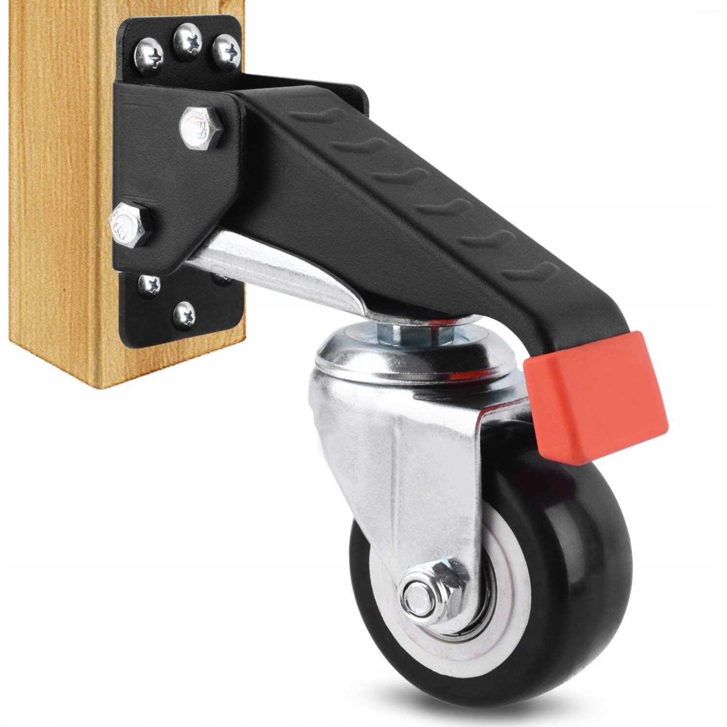 SPACEKEEPER Workbench Casters Kit 400KG 3 Inch Heavy Duty Retractable Caster Designed for Workbenches Machinery & Tables - Zenithce