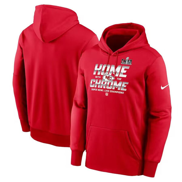 Kansas City Chiefs Red Super Bowl LVIII Champions Parade Therma Performance Pullover Hoodie - Zenithce