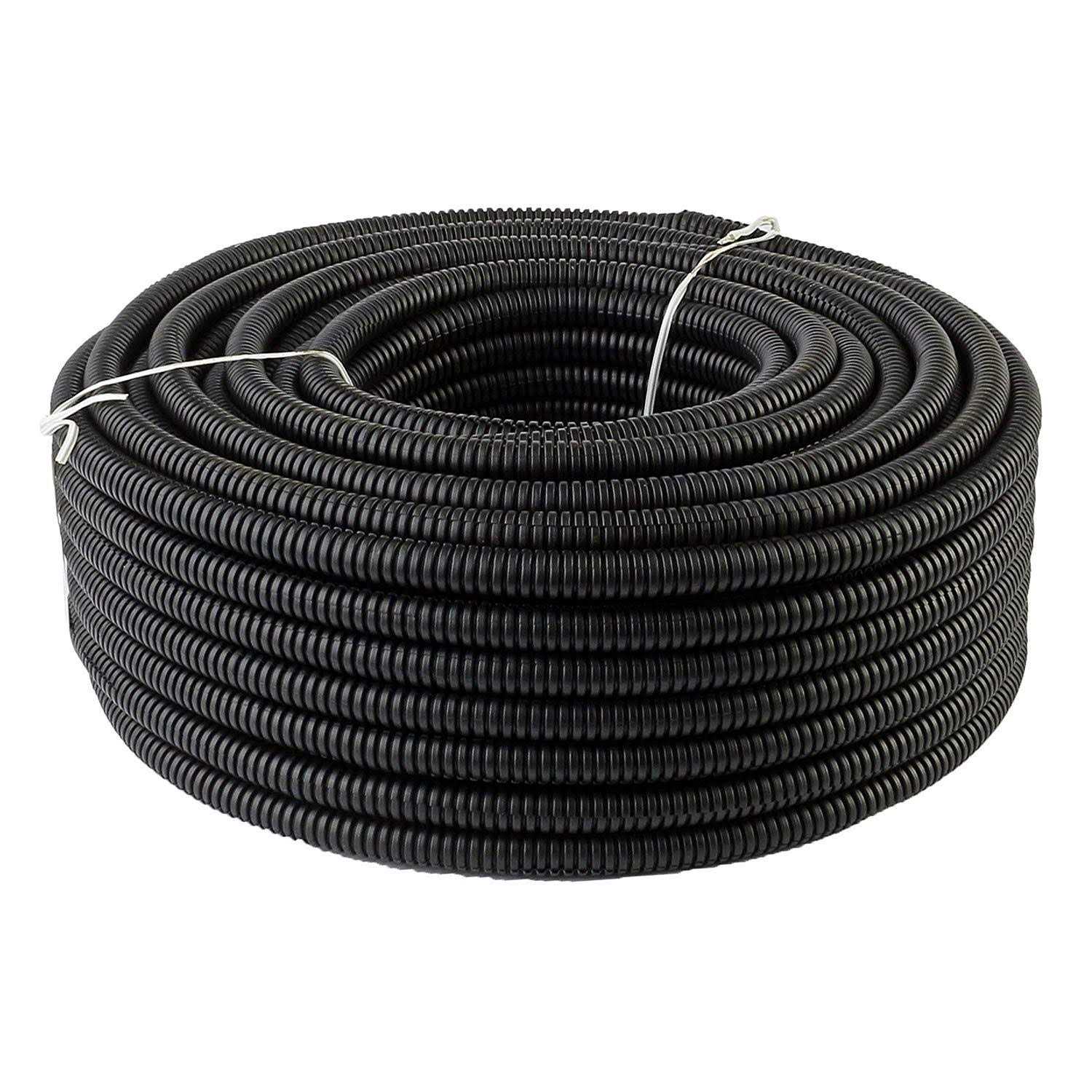 Split Loom Tubing Wire Hose Cover Auto Home Marine Black - Zenithce