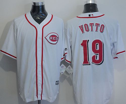 Reds #19 Joey Votto White New Cool Base Stitched Jersey - Zenithce