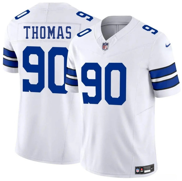 Dallas Cowboys #90 Solomon Thomas White 2025 F.U.S.E. Vapor Untouchable Limited Stitched Jersey - Zenithce