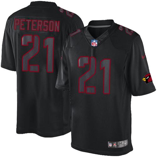 Cardinals #21 Patrick Peterson Black Stitched Impact Limited Nike Jersey - Zenithce