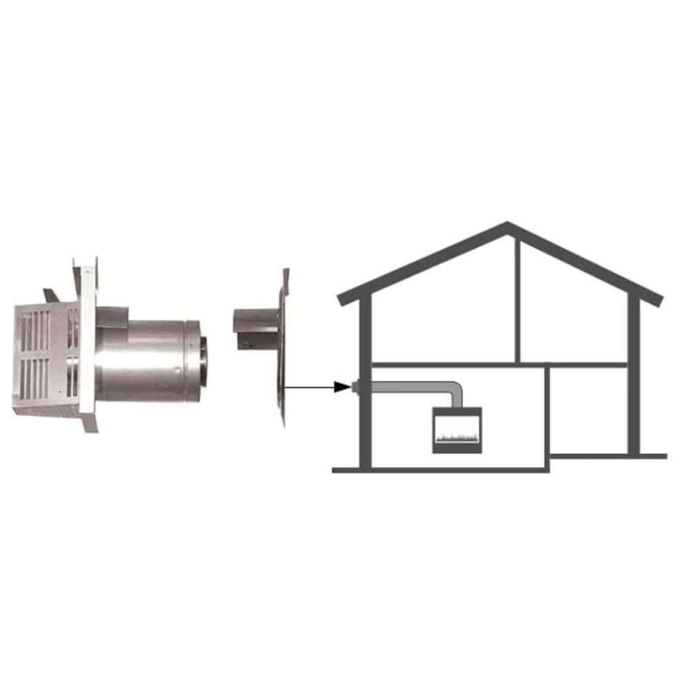 Majestic DVP-TRAP1 Horizontal Termination Cap with Short Flue - Zenithce