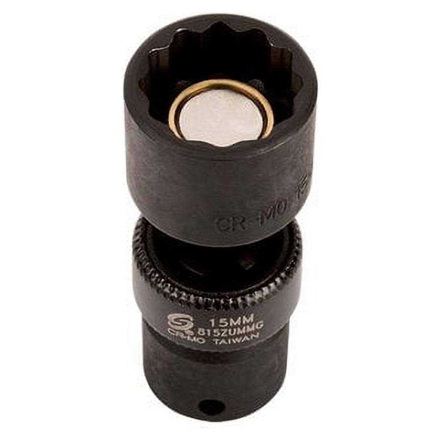 Sunex 1822 12 Piece 1/4 Drive Metric Magnetic Impact Socket Set - Zenithce