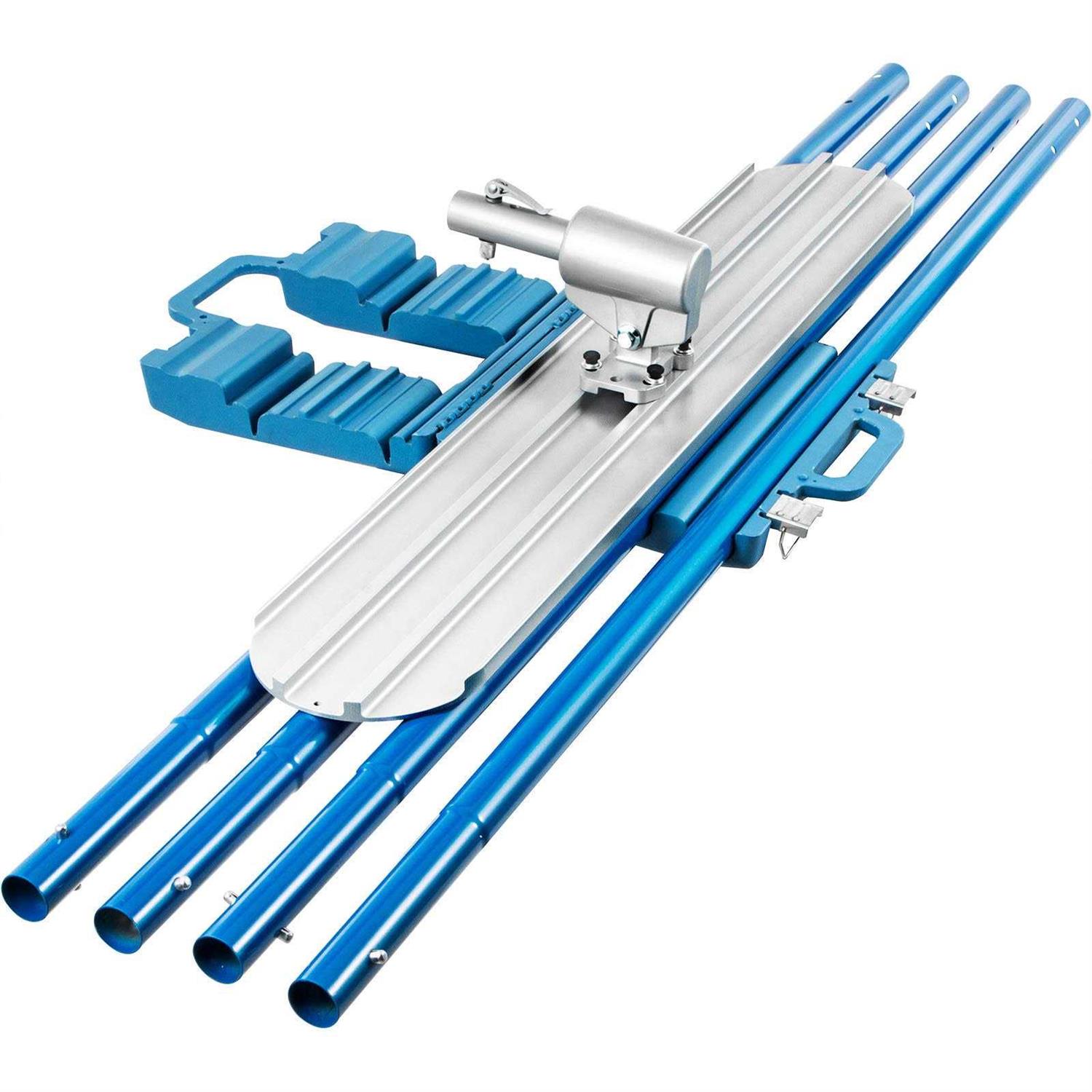 VEVOR Bull Float Magnesium Concrete Float 48 inch x 8 inch Round End Concrete Float Tool Cement Tool Bull Concrete Kit Bull Float with 4 Float Handle 48CSNMZ48X8TYDGJBV0 - Zenithce