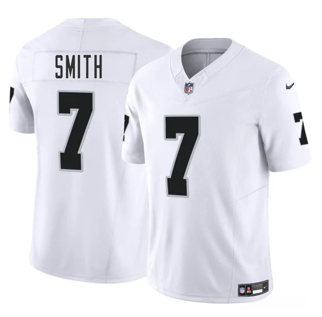 Las Vegas Raiders #7 Geno Smith White 2025 F.U.S.E. Vapor Stitched Jersey - Zenithce
