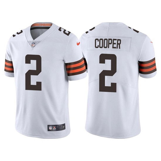 Cleveland Browns #2 Amari Cooper White Vapor Untouchable Limited Stitched Jersey - Zenithce