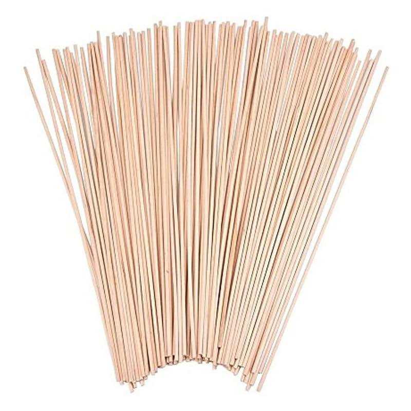 EBOOT Unfinished Natural Wood Craft Dowel Rods 100 Pack - Zenithce