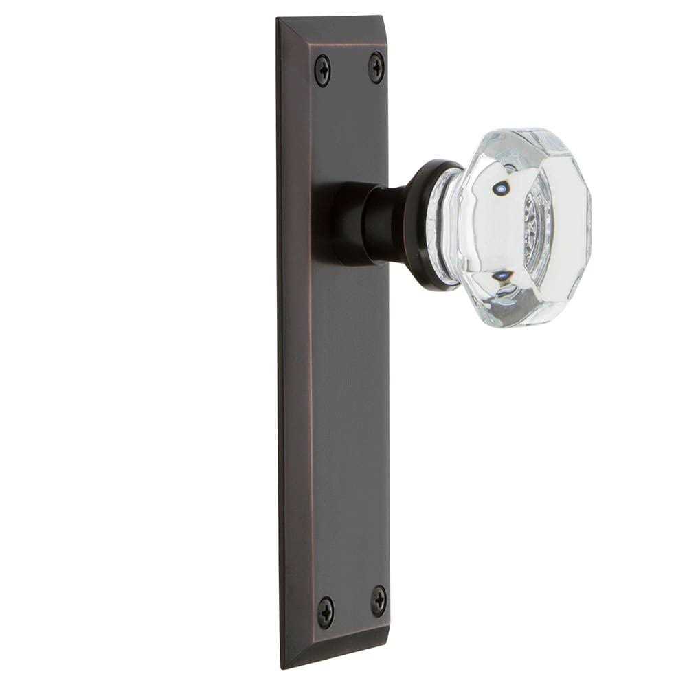 Nostalgic Warehouse New York Plate Privacy Waldorf Door Knob - Zenithce