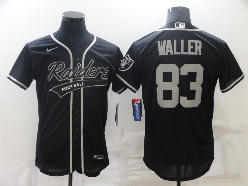 Las Vegas Raiders #83 Darren Waller Black Flex Base Stitched Jersey - Zenithce
