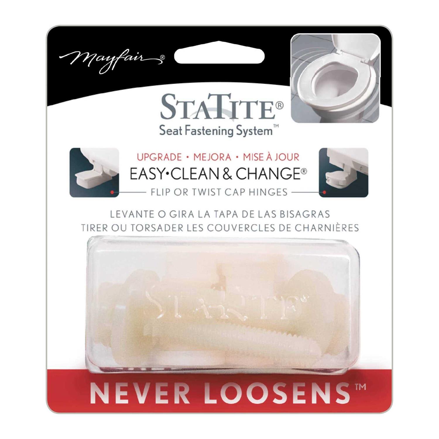 Mayfair Slow Close Wood Toilet Seat White - Zenithce