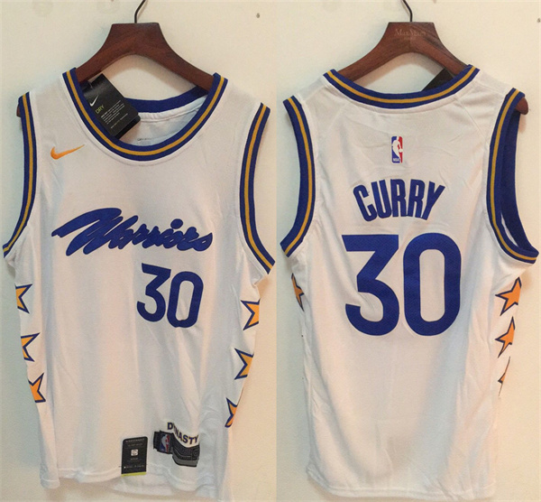 Golden State Warriors #30 Stephen Curry White Stitched Jersey - Zenithce