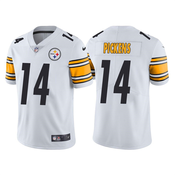Pittsburgh Steelers #14 George Pickens White Vapor Untouchable Limited Stitched Jersey - Zenithce