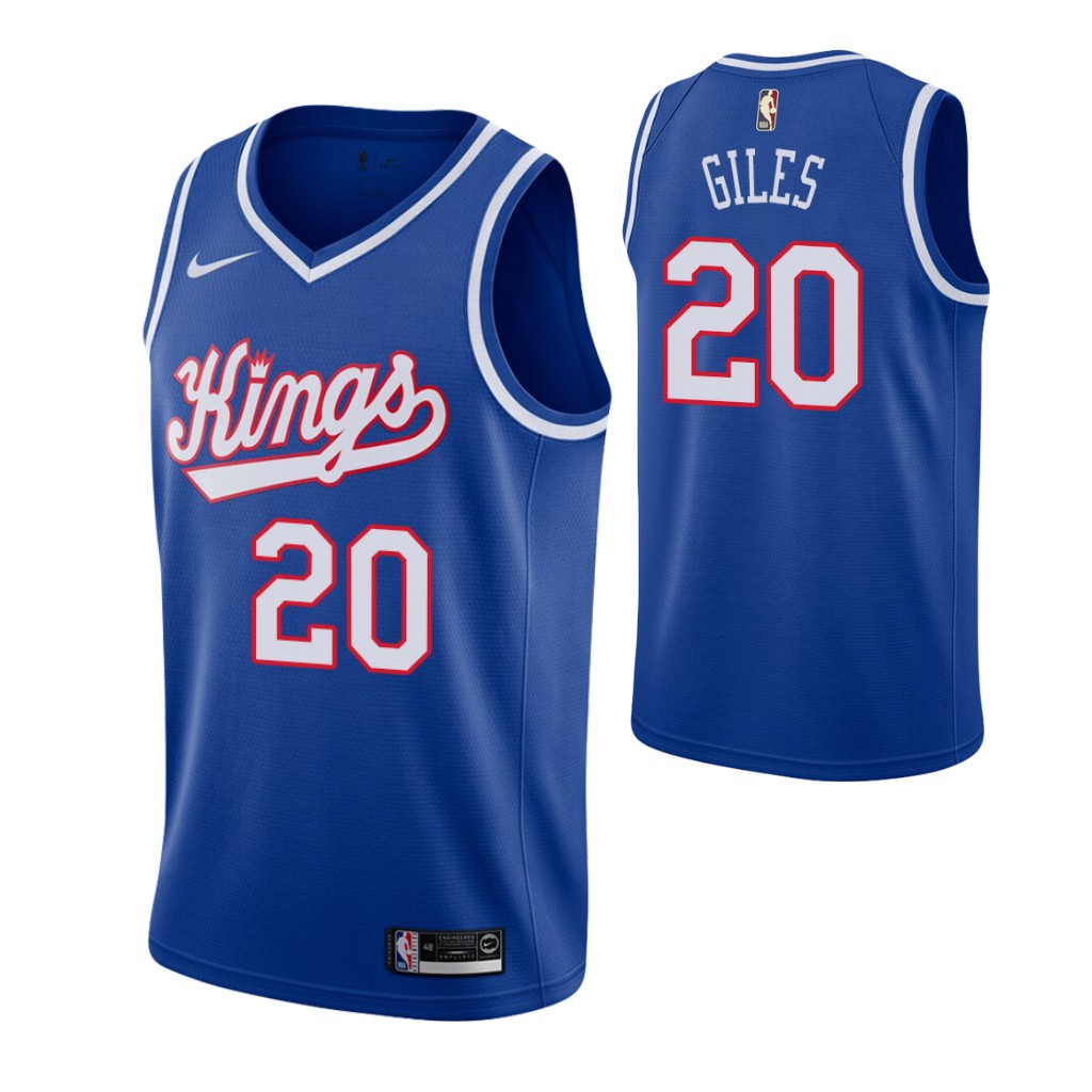 Sacramento Kings #20 Harry Giles Blue 2019-20 Hardwood Classics Jersey - Zenithce